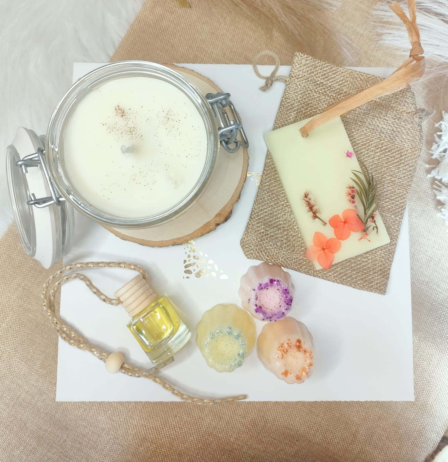 Coffret Parfumé (bougie+diffuseur+poudre) – Image 7